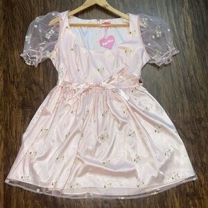 NWT Sugar Thrillz Dolls Kill Starlet Daze Babydoll Dress XL
